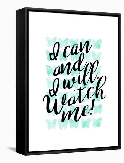 I Can & I Will-Joan Coleman-Framed Stretched Canvas