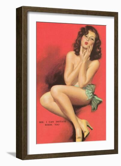 I Can Imitate Birds Too-null-Framed Art Print