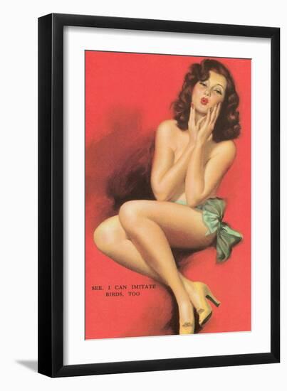 I Can Imitate Birds Too-null-Framed Art Print