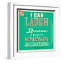 I Can Laugh because I Have known Sadness-GayanB-Framed Art Print