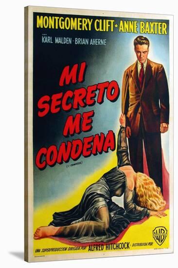 I Confess, Argentine Movie Poster, 1953-null-Stretched Canvas