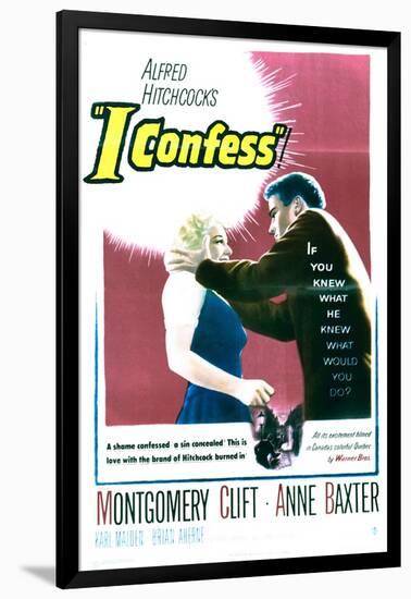 I Confess - Movie Poster Reproduction-null-Framed Photo