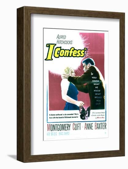 I Confess - Movie Poster Reproduction-null-Framed Photo