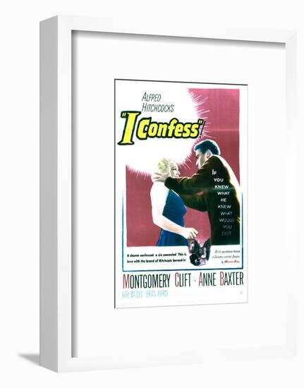 I Confess - Movie Poster Reproduction-null-Framed Photo