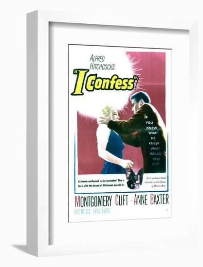 I Confess - Movie Poster Reproduction-null-Framed Photo