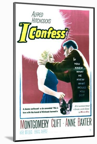 I Confess - Movie Poster Reproduction-null-Mounted Photo