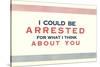 I Could be Arrested-null-Stretched Canvas