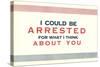 I Could be Arrested-null-Stretched Canvas