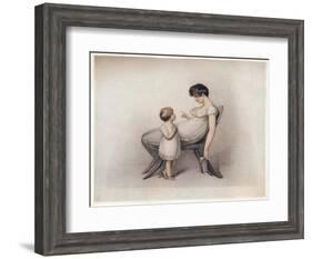 'I Could Not Learn My Book Mama', c1810-Adam Buck-Framed Giclee Print