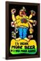 I'd Drink More Beer If I Had More Hands-null-Framed Blacklight Poster