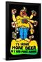 I'd Drink More Beer If I Had More Hands-null-Framed Blacklight Poster
