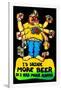 I'd Drink More Beer If I Had More Hands-null-Framed Blacklight Poster