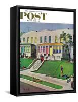 "I'd Rather Be Golfing," Saturday Evening Post Cover, May 20, 1961-Thornton Utz-Framed Stretched Canvas