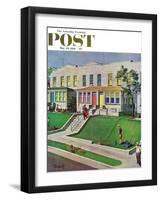 "I'd Rather Be Golfing," Saturday Evening Post Cover, May 20, 1961-Thornton Utz-Framed Giclee Print