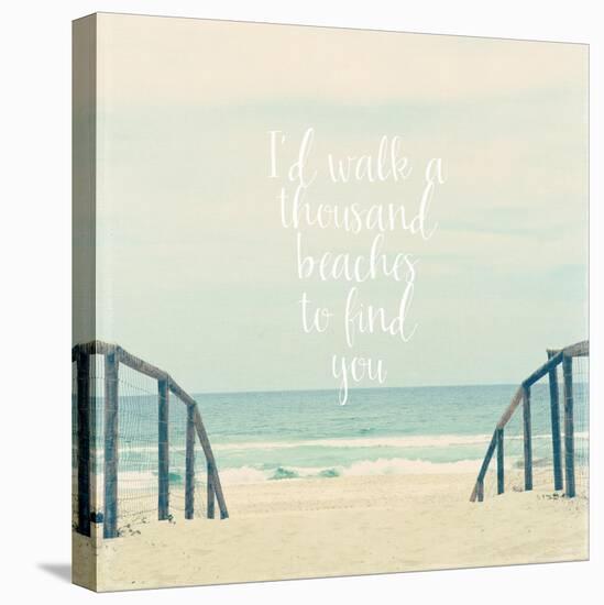 I'd Walk a Thousand Beaches-Susannah Tucker-Stretched Canvas