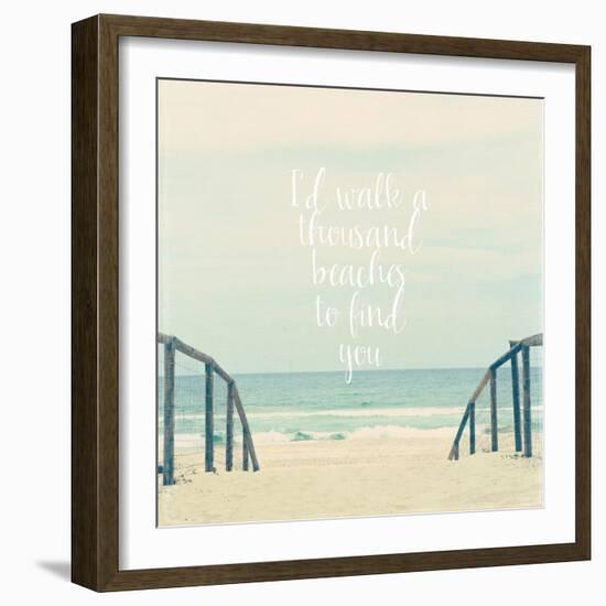 I'd Walk a Thousand Beaches-Susannah Tucker-Framed Art Print