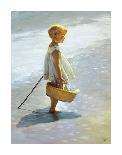 Young Girl on a Beach-I Davidi-Laminated Premium Giclee Print