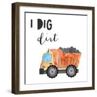 I Dig Dirt-Jennifer McCully-Framed Art Print