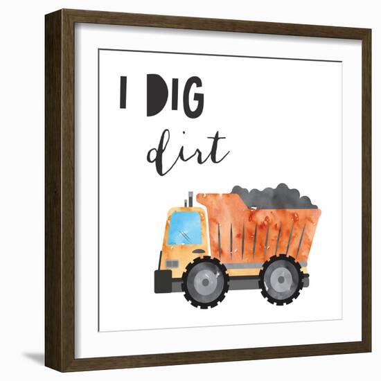 I Dig Dirt-Jennifer McCully-Framed Art Print
