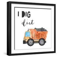 I Dig Dirt-Jennifer McCully-Framed Art Print