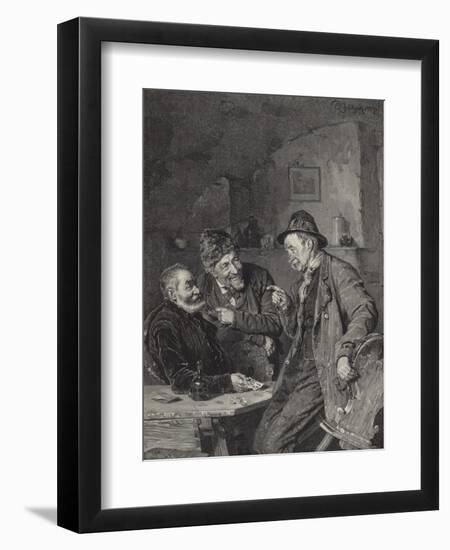 I Don't Call That Play-Eduard Grutzner-Framed Giclee Print