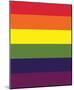 I Don't Even Think Straight (Gay Flag) Art Poster Print-null-Mounted Poster