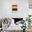 I Don't Even Think Straight (Gay Flag)-null-Mounted Art Print displayed on a wall