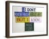 I Don't Know Much-Gregory Constantine-Framed Giclee Print