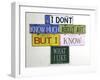 I Don't Know Much-Gregory Constantine-Framed Giclee Print