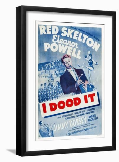 I Dood It, Jimmy Dorsey, Red Skelton, Eleanor Powell, 1943-null-Framed Art Print