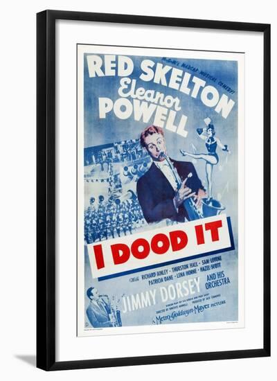 I Dood It, Jimmy Dorsey, Red Skelton, Eleanor Powell, 1943-null-Framed Art Print