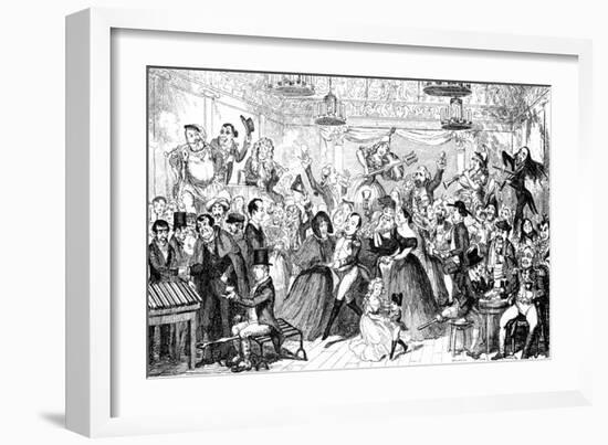 I Dreamt I Slept at Madame Tussaud's !-George Cruikshank-Framed Art Print