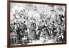 I Dreamt I Slept at Madame Tussaud's !-George Cruikshank-Framed Art Print