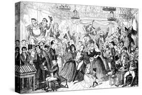 I Dreamt I Slept at Madame Tussaud's !-George Cruikshank-Stretched Canvas