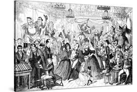 I Dreamt I Slept at Madame Tussaud's !-George Cruikshank-Stretched Canvas