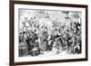 I Dreamt I Slept at Madame Tussaud's !-George Cruikshank-Framed Premium Giclee Print