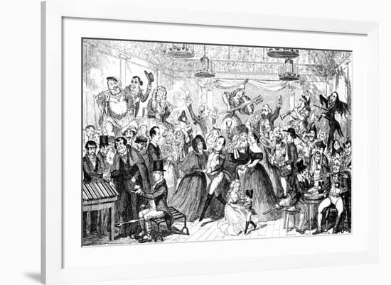 I Dreamt I Slept at Madame Tussaud's !-George Cruikshank-Framed Art Print