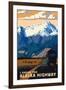 I Drove the Alaska Highway-Lantern Press-Framed Art Print
