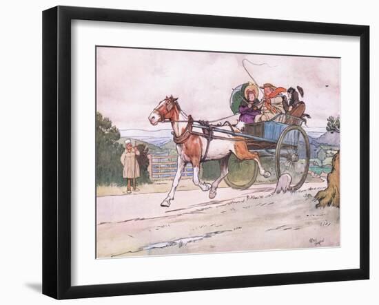 I Drove the Old Piebald-Cecil Aldin-Framed Giclee Print