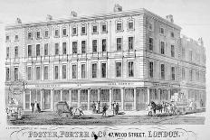 Premises of Foster, Porter and Co, No 47, Wood Street, City of London, 1857-I & E Saunders-Stretched Canvas