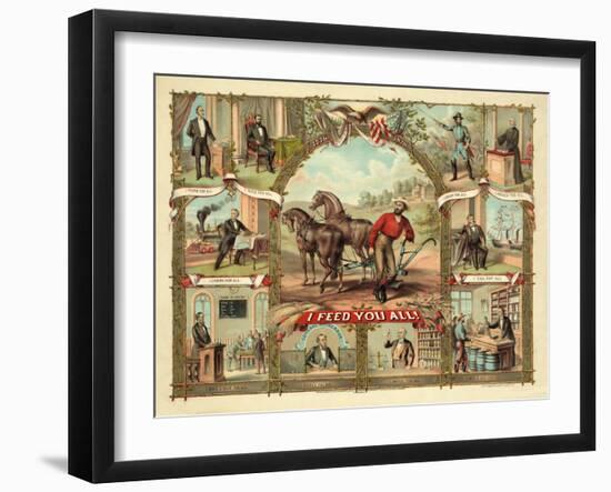 I Feed You All!, Published C.1875-null-Framed Giclee Print