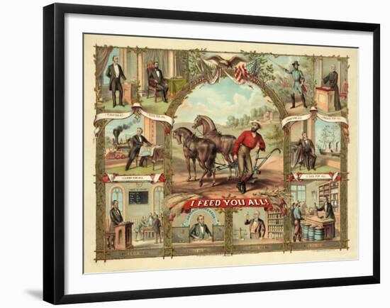 I Feed You All!, Published C.1875-null-Framed Giclee Print