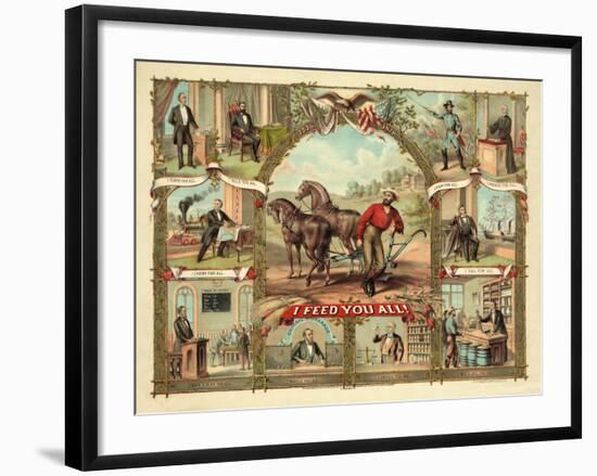 I Feed You All!, Published C.1875-null-Framed Giclee Print