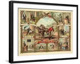 I Feed You All!, Published C.1875-null-Framed Giclee Print