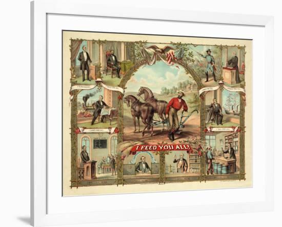 I Feed You All!, Published C.1875-null-Framed Giclee Print