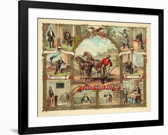 I Feed You All!, Published C.1875-null-Framed Giclee Print