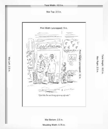 I Feel Like I M Not Living Up To My Zip Code New Yorker Cartoon Premium Giclee Print Barbara Smaller Allposters Com