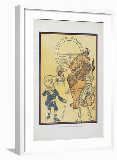 "I Fell Wise, Indeed,' Said the Scarecrow."-William Denslow-Framed Giclee Print