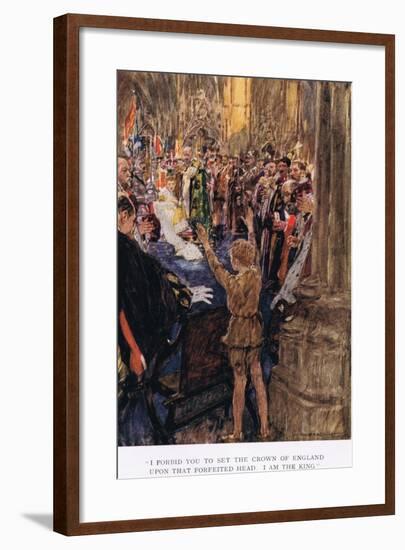 I Forbid You to Set the Crown of England Upon That Forfeited Head', 1923-Arthur C. Michael-Framed Giclee Print