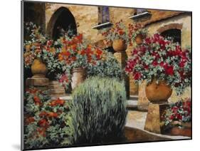 I Gerani Sulla Scala-Guido Borelli-Mounted Giclee Print